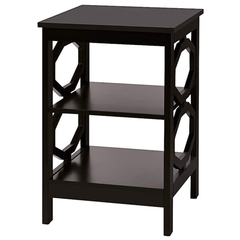 Costway 3-tier Nightstand Sofa Side End Accent Table Storage Display