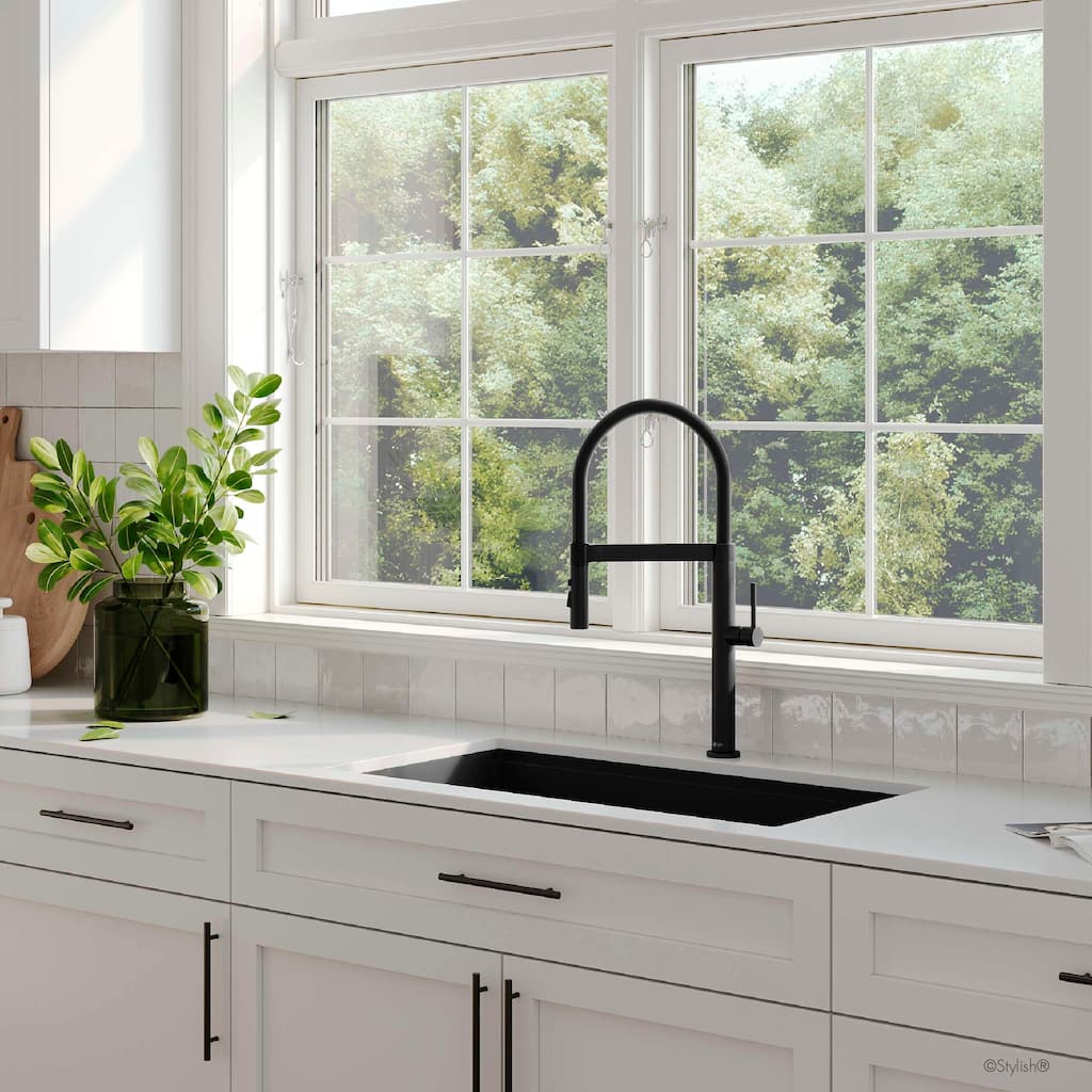 STYLISH Stainless Steel Single Handle Pull Out Dual Mode Kitchen Sink Faucet