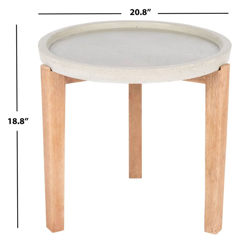 SAFAVIEH Outdoor Soraya Side Table - 21Wx21Dx19H