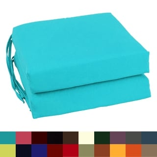 16-inch Square Indoor Twill Chair Cushions (Set of 2 or 4) - 16 x 16