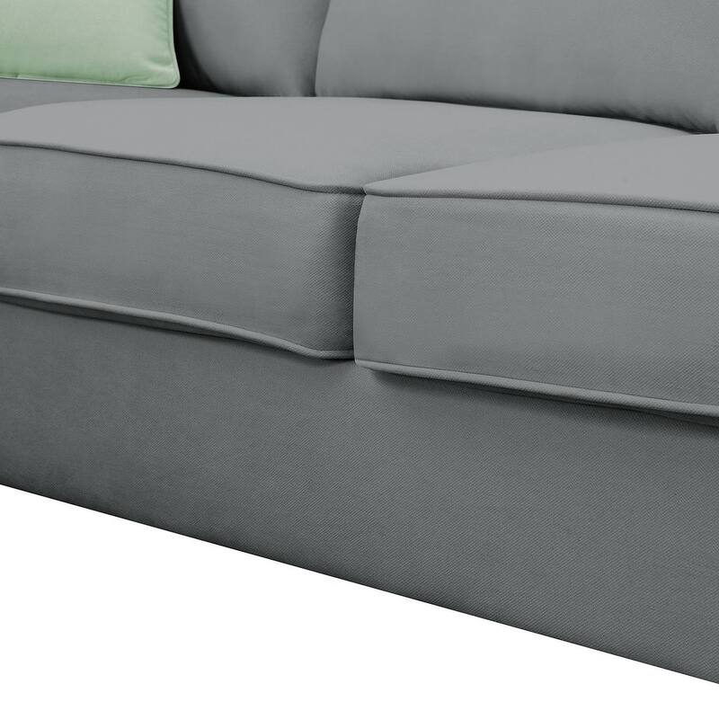Flexible Combination Module Reversible Sectional Sofa with Ottoman
