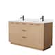 Option Light Straw, Black Trim, White Cultured Marble Top