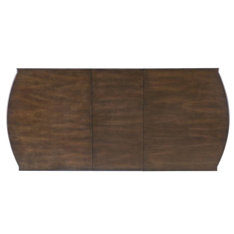6-Piece Dining Table Set, 60inch to 78inch Extendable Wood Dining Table with Removable Leaf