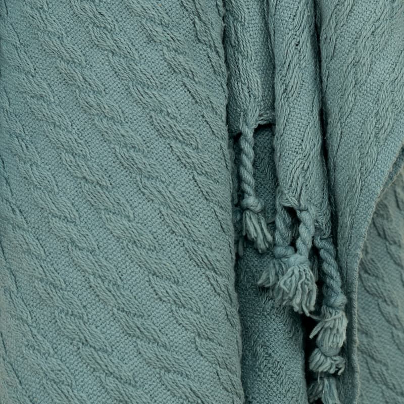 Rizzy Home Cable Knit Throw, 50" x 60"