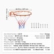 preview thumbnail 15 of 19, Basketball Rim, Wall Door Mounted Basketball Hoop, Heavy Duty Q235 Basketball Flex Rim Goal Replacement with Net