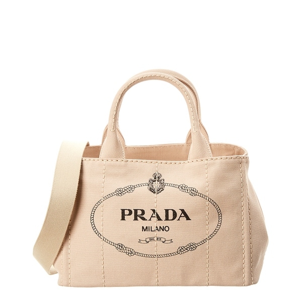 prada logo canvas tote