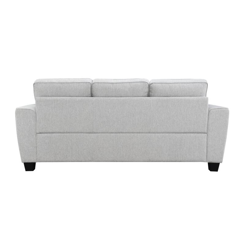 Furniture of America Maevy Chenille Sofa with Accent Pillows