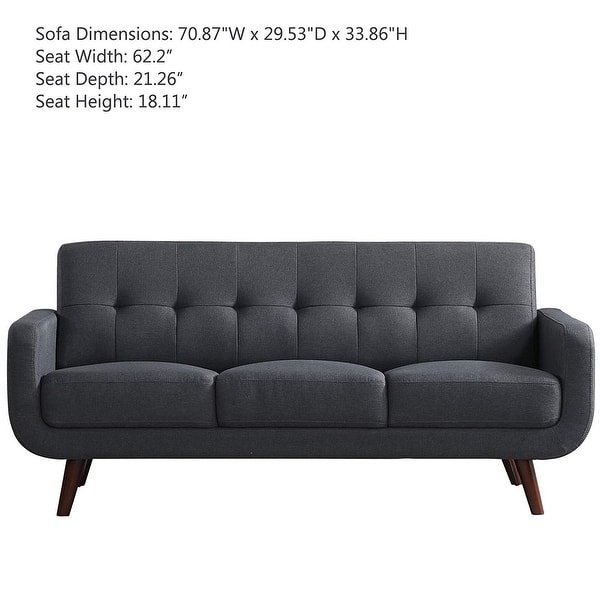 Shop Easy To Assemble Upholstered Linen Fabric Sleeper Sofa Modern
