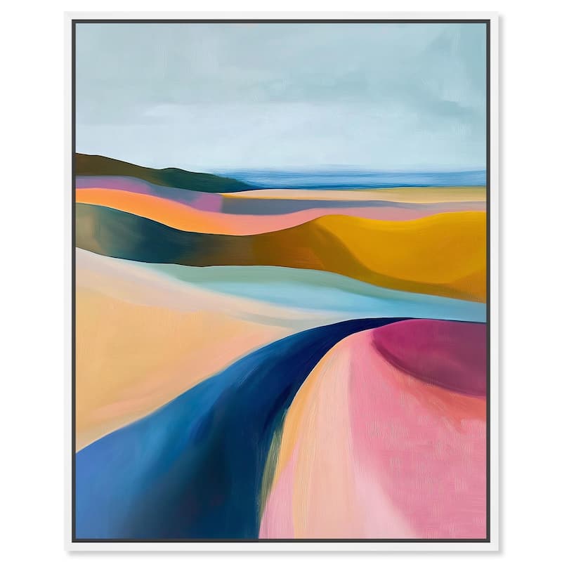 Colorful Dunes I Canvas by Art Remedy - 30" x 36" - White