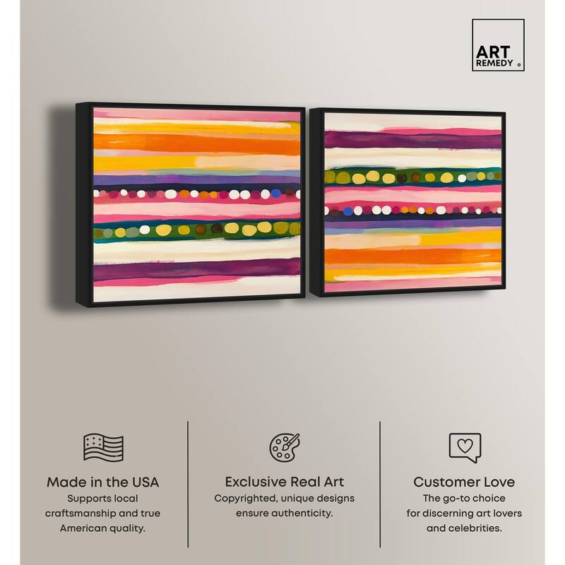 Neon Pastels Sneakers Canvas by Art Remedy