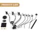 12-Light Candlestick Hanging Linear Chandelier Lighting 3-Tier Ceiling Light Fixture for Kitchen Island