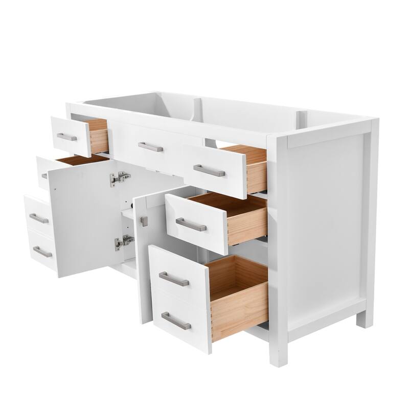 Nephelily 48" 60" 72" Uni-Vanity Bathroom Cabinet with Tall Drawer