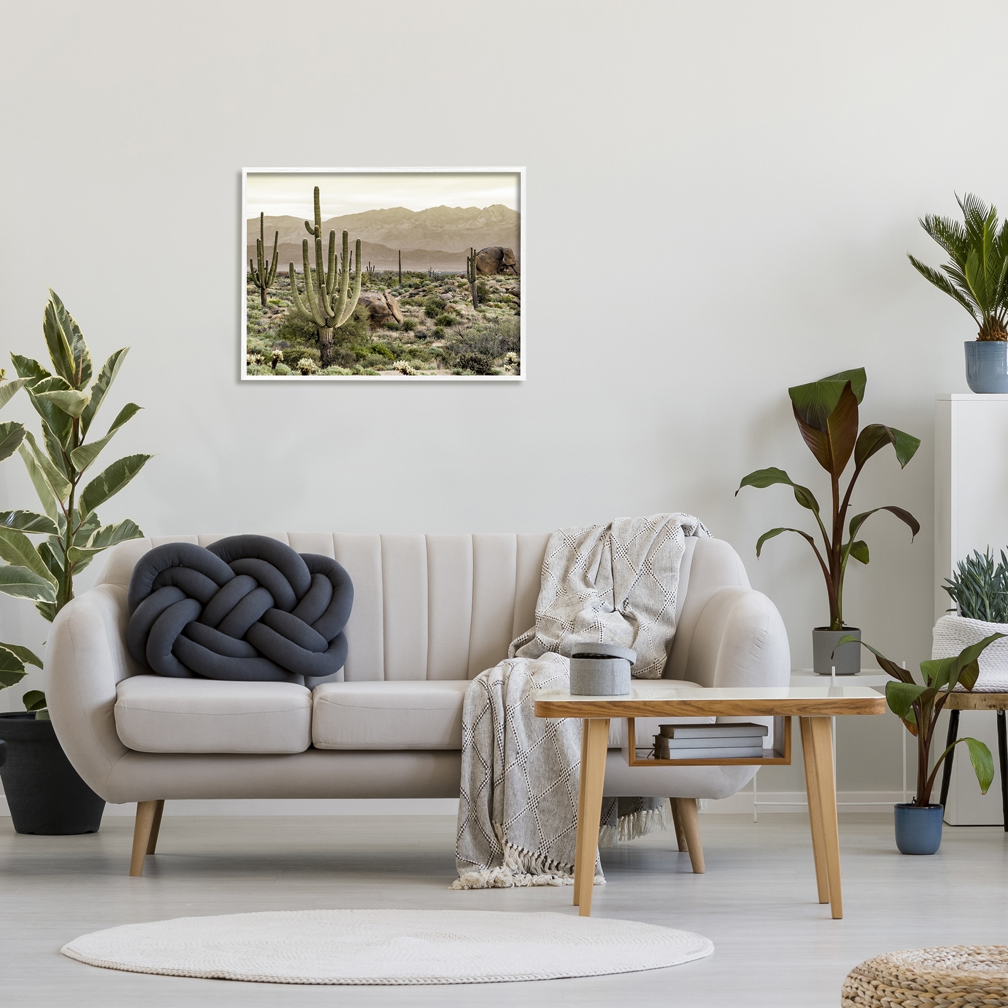 Stupell Rocky Desert Landscape Framed Giclee Art Design by
