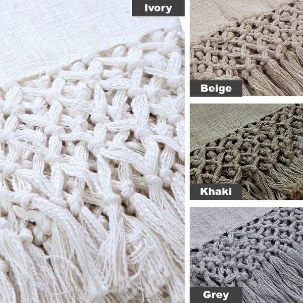 AANNY Designs Braden Cotton Throw Blanket. Opens flyout.