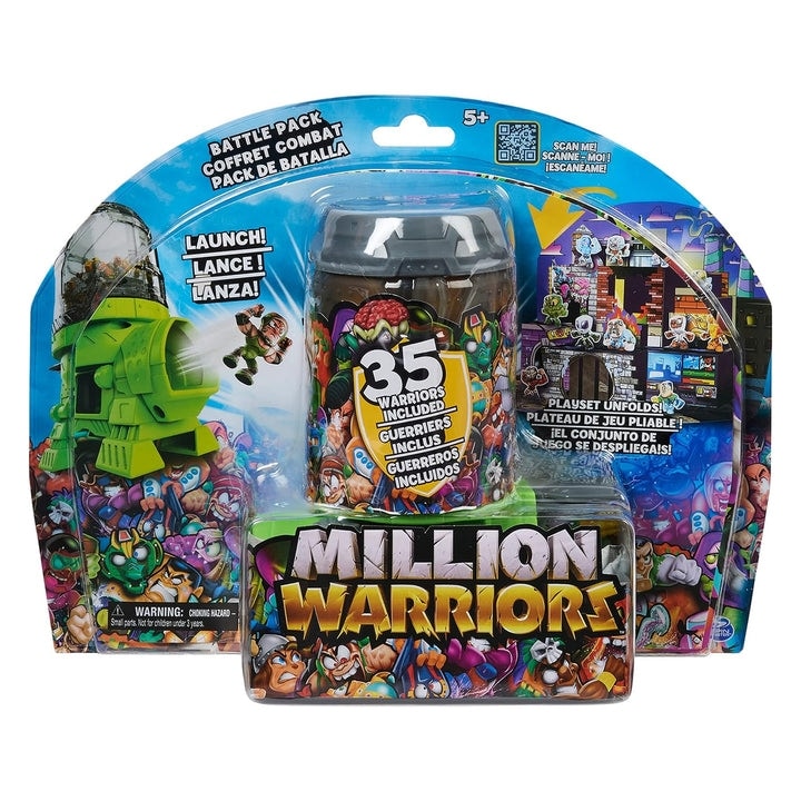 Million Warriors Battle Pack with 35 Collectible Figures, Launcher and Playset, Ages 5 and Up - 11