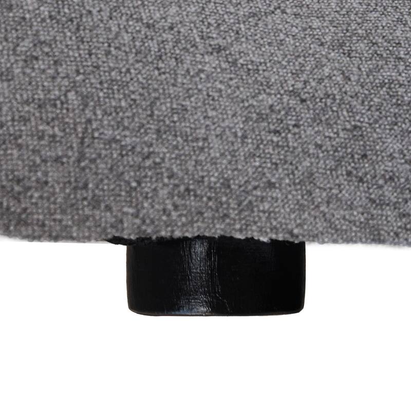 120" L-shaped Modern Sectional Sofa Linen Modular Sofa Couch with Storage Ottoman