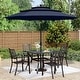 preview thumbnail 17 of 36, MAISON ARTS 10ft 3 Tiers Vented Patio Outdoor Umbrella with Auto-tilt and Crank Lift