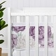 preview thumbnail 4 of 4, Sweet Jojo Designs + BreathableBaby Breathable Mesh Crib Liner Pad Lavender Purple Boho Shabby Floral Girl Bohemian Watercolor