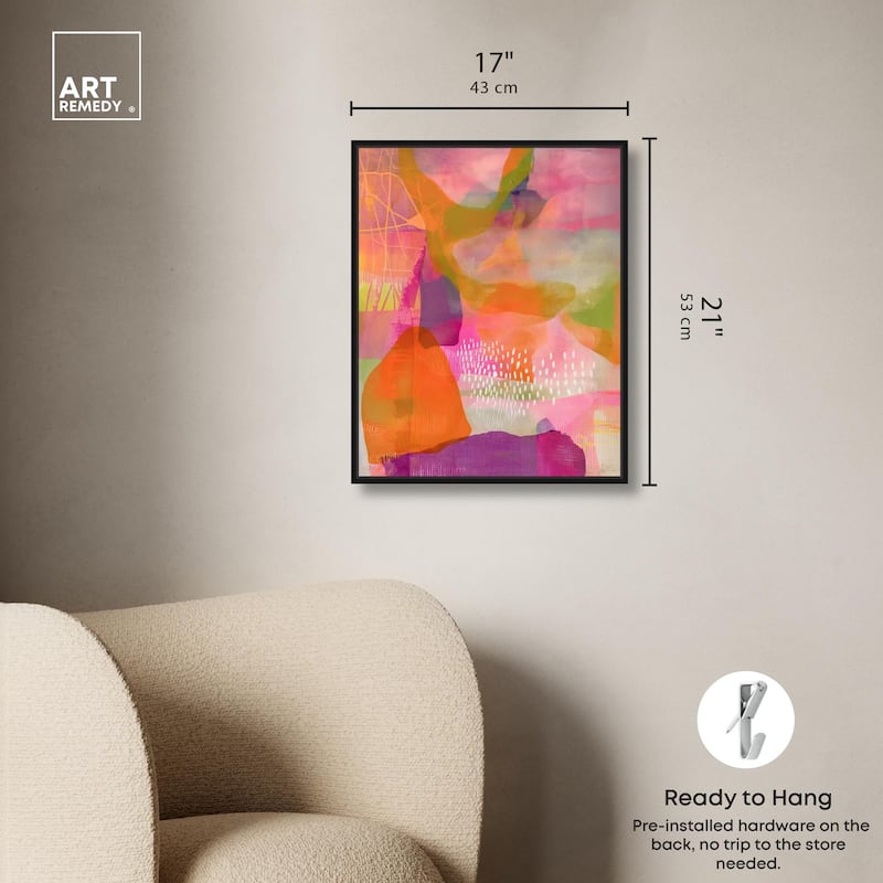 Garnet Gleam V Canvas by Art Remedy