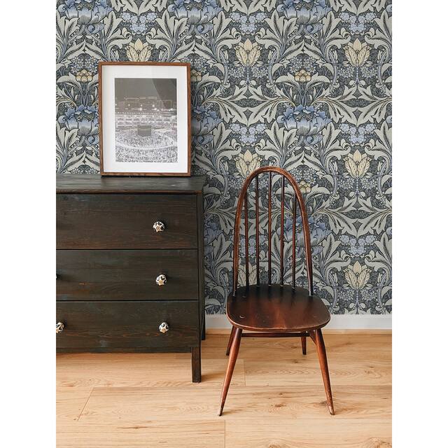 NextWall Morris Flower Peel and Stick Wallpaper | Overstock.ca