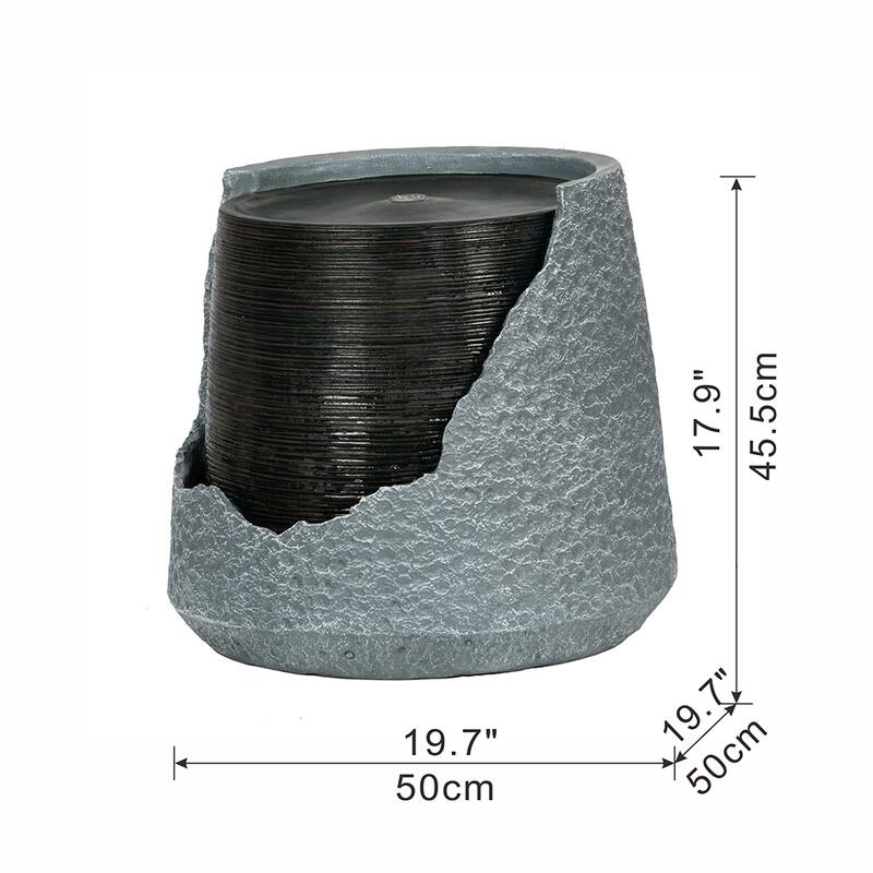 GDFStudio - Andy Outdoor Polyresin Water Fountain