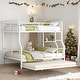 preview thumbnail 2 of 26, Full XL Over Queen Metal Bunk Bed with Twin Size Trundle for Home