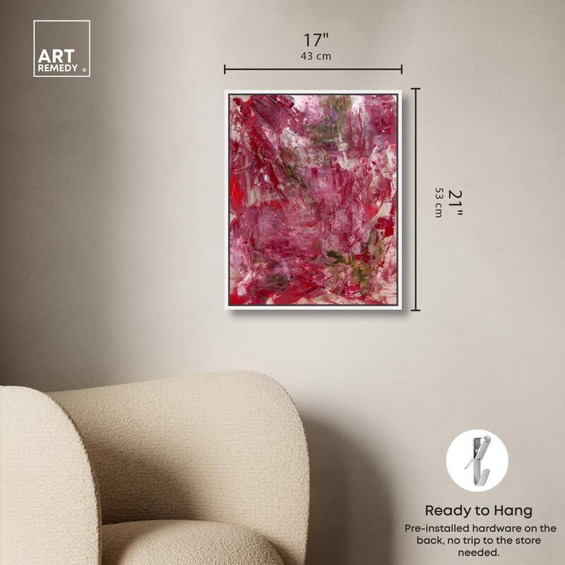Shades of Red III Canvas by Art Remedy