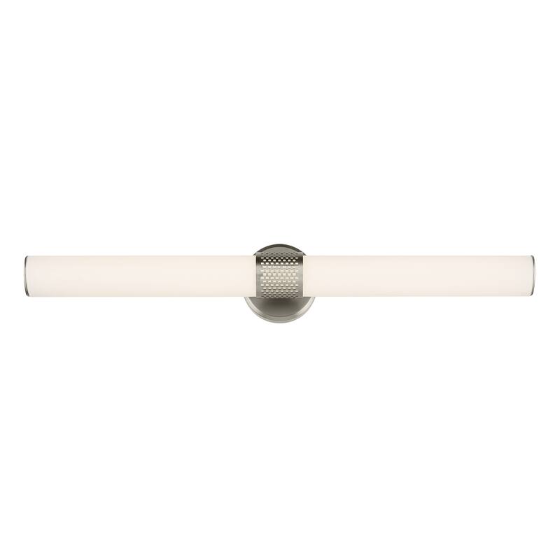 Kichler Lighting Sashi 32" Bath Bar Large LED with White Glass in Brushed Nickel