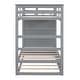 preview thumbnail 12 of 16, Multifunctional Design Wood Bunk Bed with Storage Drawers, Solid Construction, Safety Guaranteed, Grey