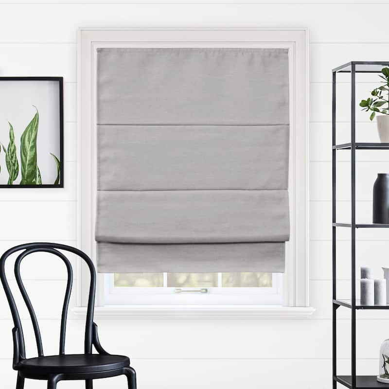 Chicology Cordless Blackout Roman Shade Privacy & Style - 47"W X 64"H - Del Mar Sandcastle