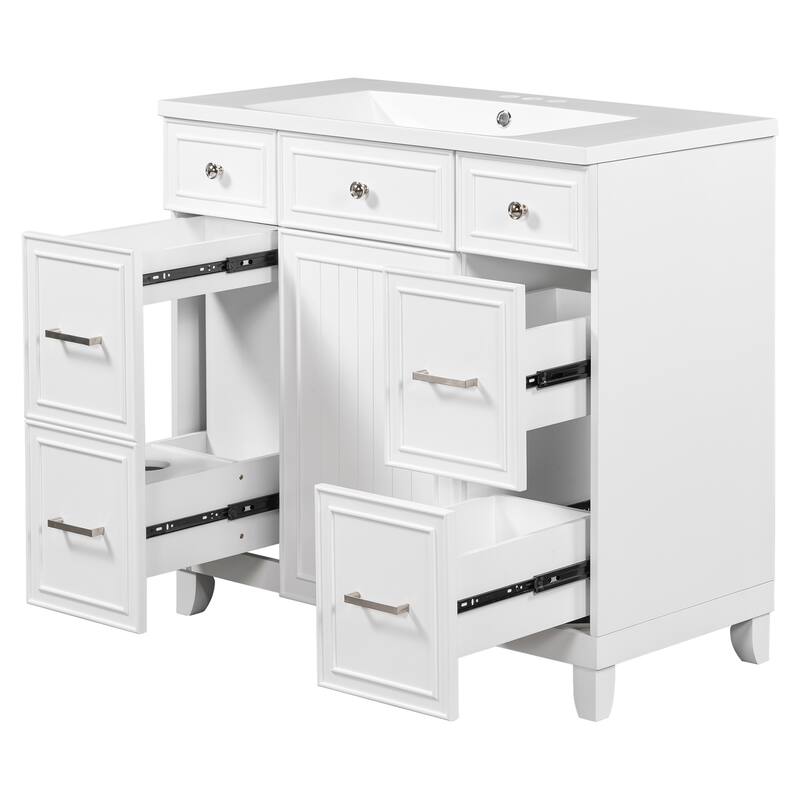 GDFStudio - Zyra Wood 36" Bathroom Vanity