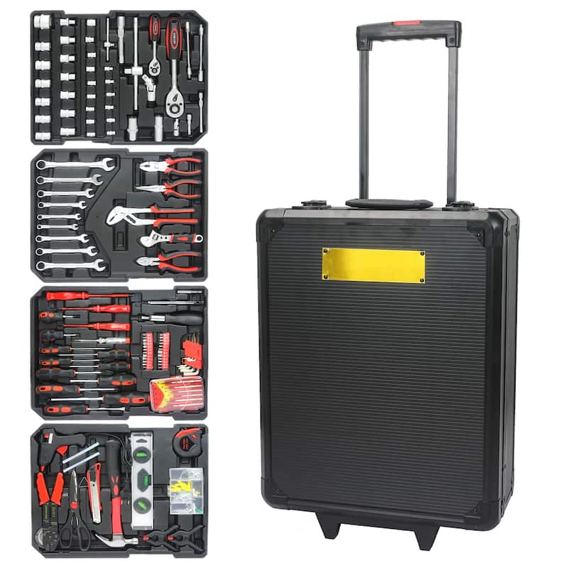 Household Craftsman 4 Layers Tool Set Luggage Box For Home/Auto Repair - 4 Layers