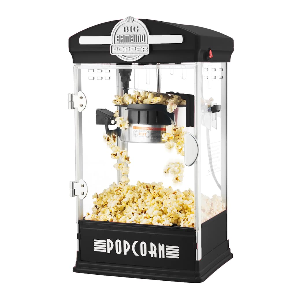 Popcorn Machine - Big Bambino Old Fashioned Popcorn Maker by Great Northern Popcorn (Black)