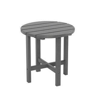 Laguna 18-inch Poly Eco-Friendly All Weather Round Side Table
