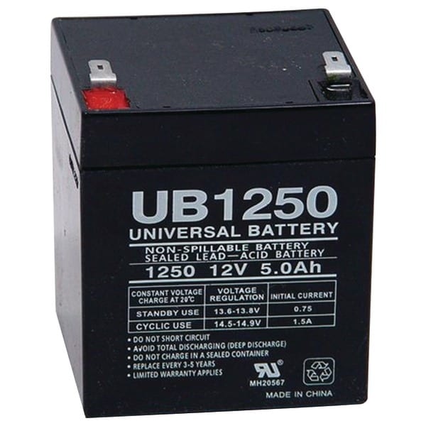 Upg 85983/D5741 Sealed Lead Acid Batteries (12V; 5Ah; .187 Tab Terminals; Ub1250)