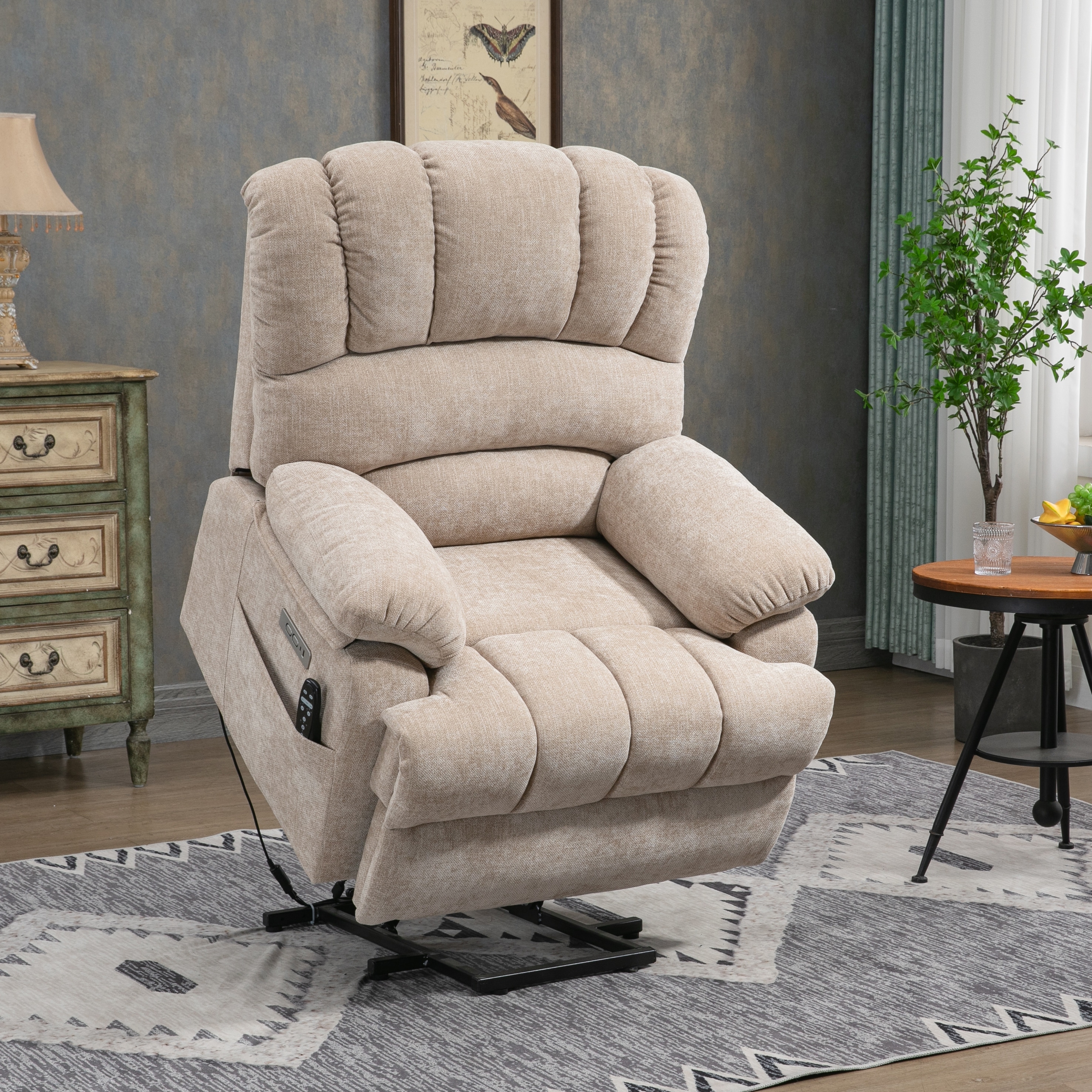 Vibrating lazy outlet boy recliner