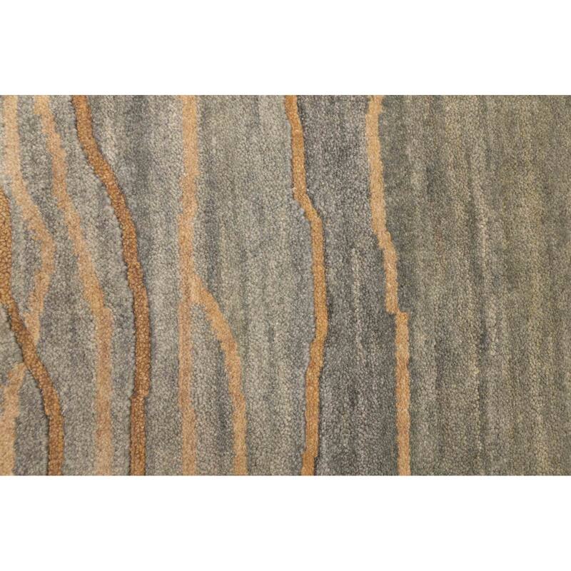 ECARPETGALLERY Hand-knotted Peshawar Ziegler Grey Wool Rug - 5'1 x 7'1