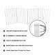 preview thumbnail 9 of 11, 4-Panel Modern Indoor Foldable Dog Gate - 73x24-Inch MDF Freestanding Pet Fence