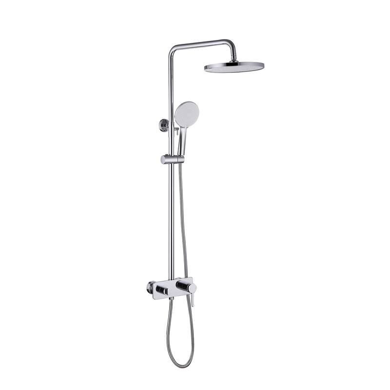 10" Rain Shower Head 2-Function Shower System with Tub Spout, Wall Mounted Shower Faucet Set with Tub Spout