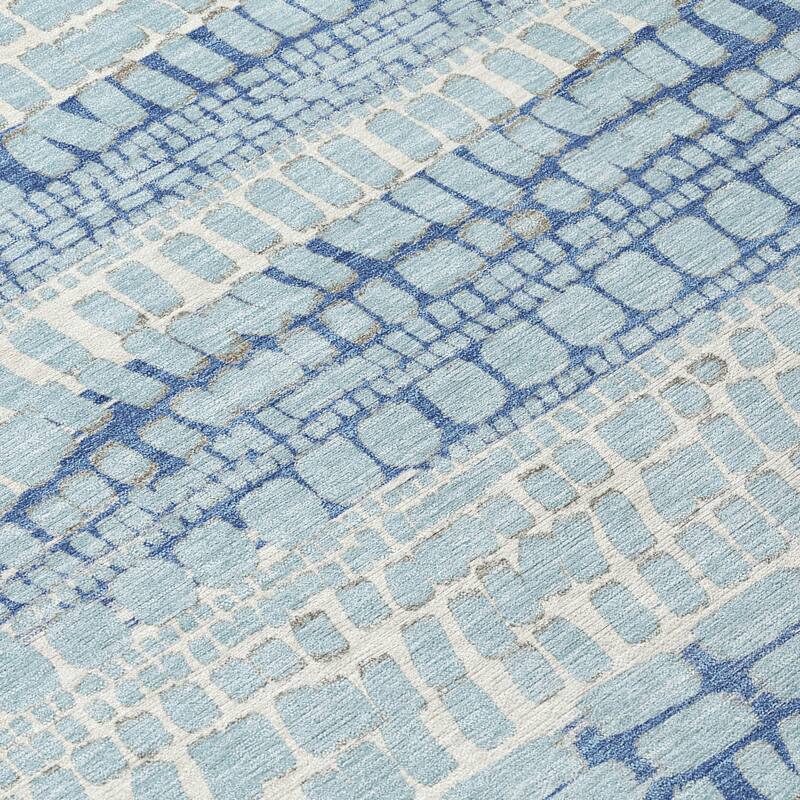 Machine Washable Indoor/ Outdoor Modern Winfield Chantille Rug