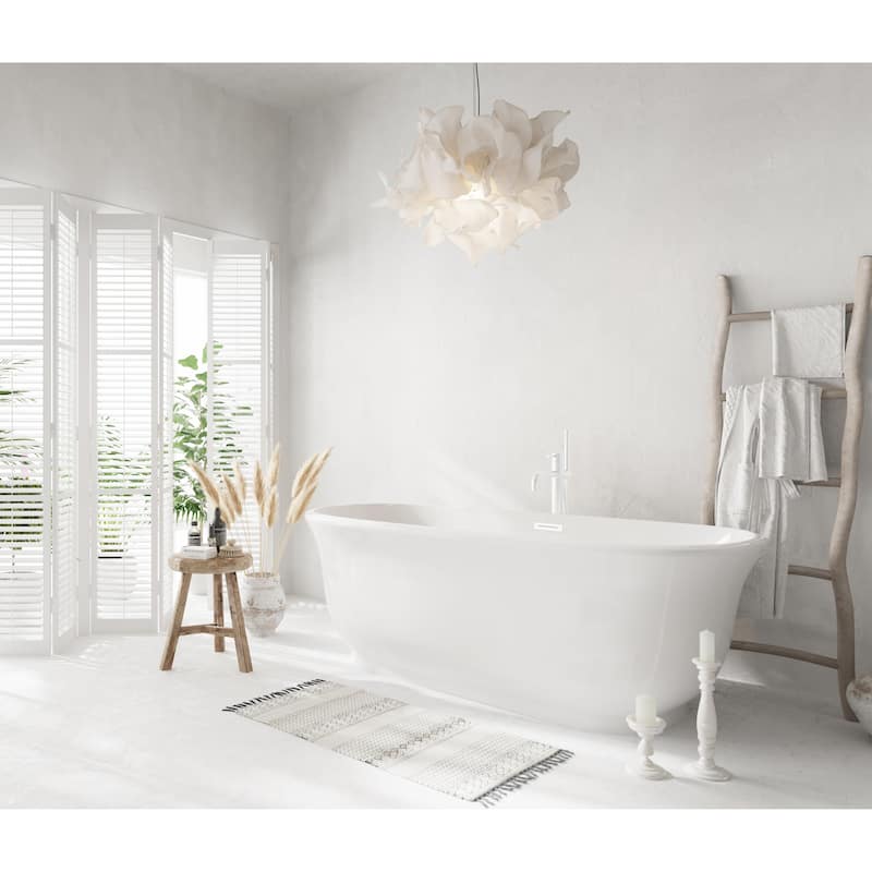 Cameron Soaking Bathtub in Glossy White