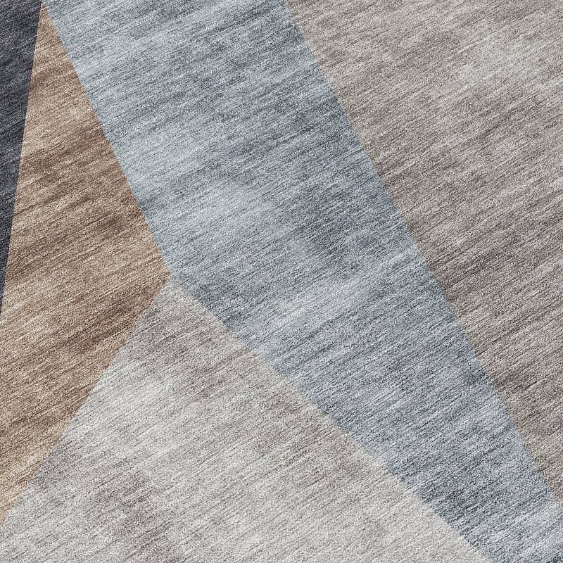 Machine Washable Indoor/ Outdoor Chantille Modern Prism Rug