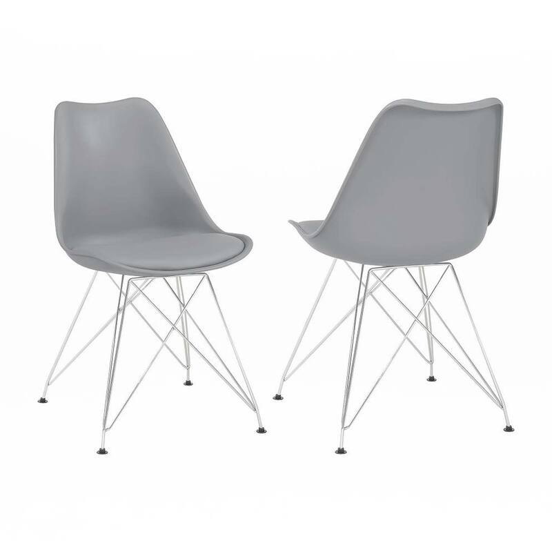 Set of 2 Polypropylene Side Chairs