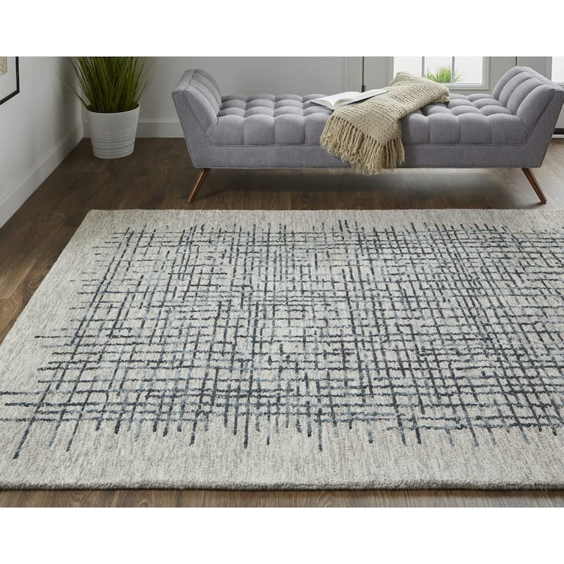 Wiyix Hand Tufted Traditional Stain Resistant Durable Area Rug By HomeRoots - 8' x 10'