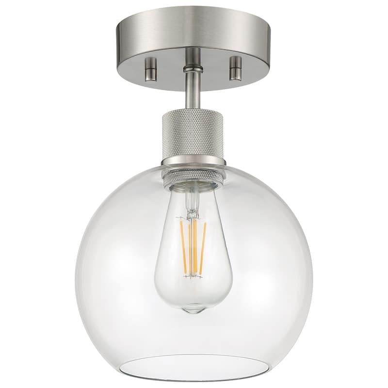 Port Nine Burgundy LED Semi-Flush Light