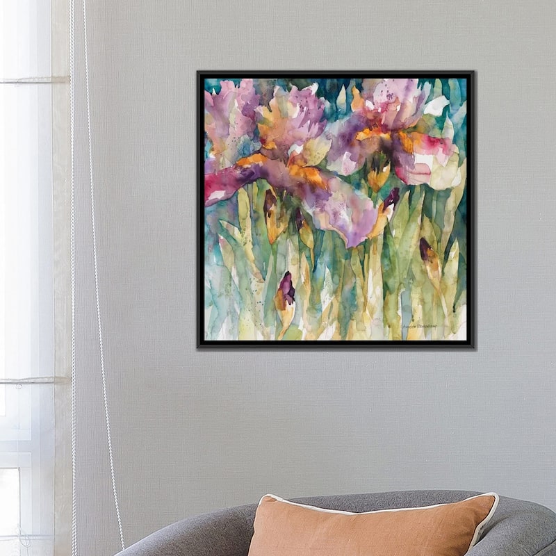iCanvas "Siberian Iris" by Annelein Beukenkamp Framed Canvas Print