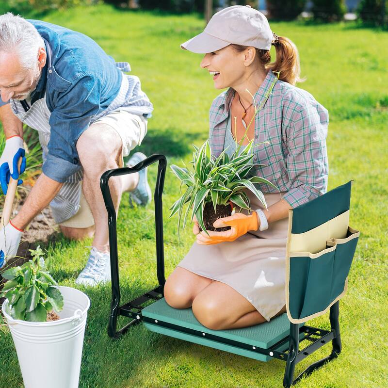 Costway Folding Sturdy Garden Kneeler Gardener Kneeling Pad & Cushion - See Details