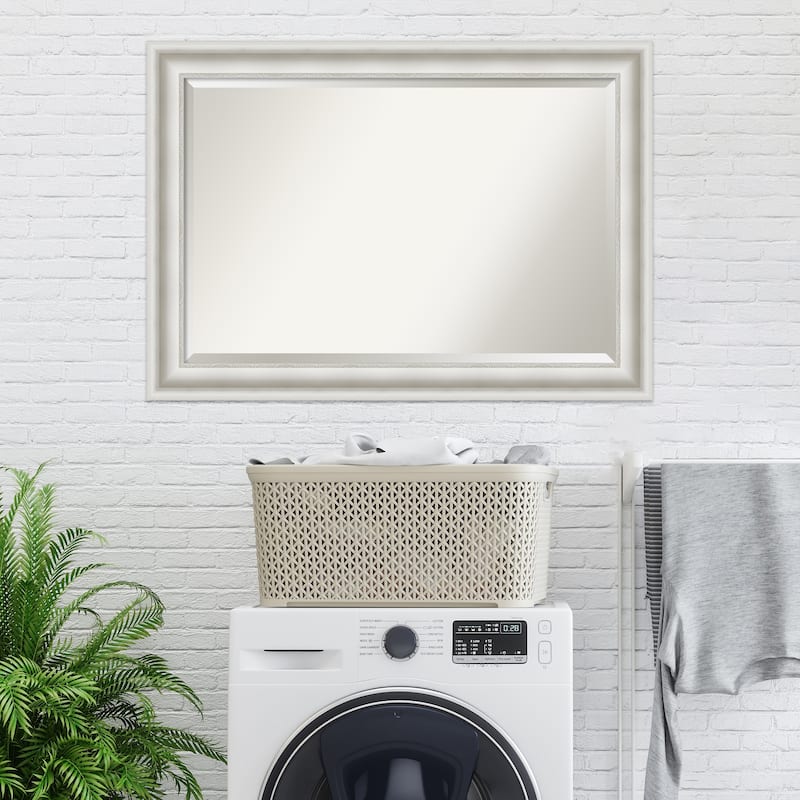 Beveled Wall Mirror - Parlor Black Frame