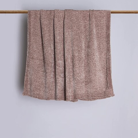 Aurora Home Shiny Chenille Throw Blanket