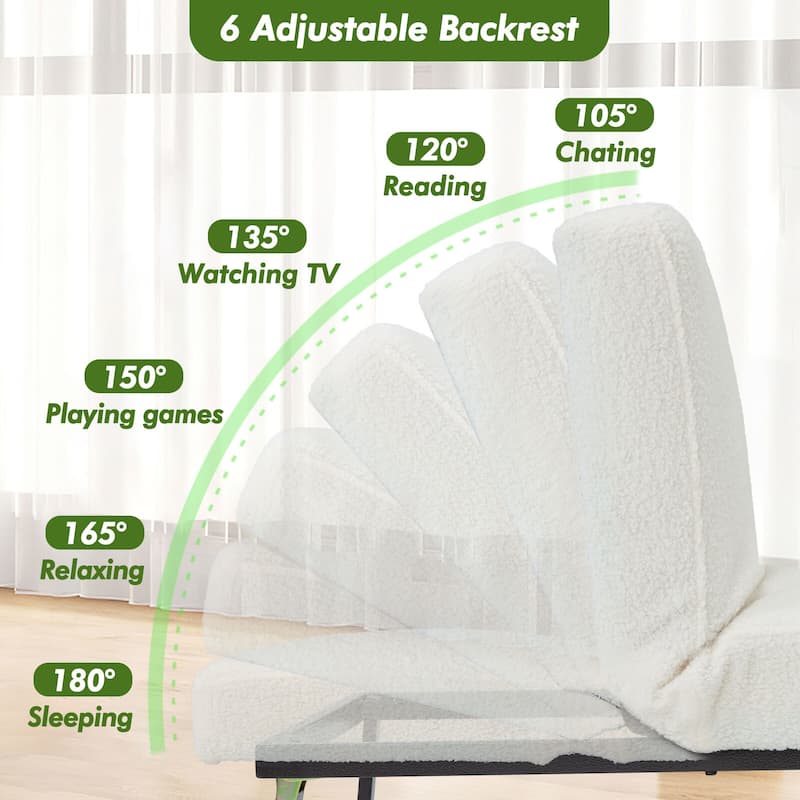 5-in-1 Convertible Multi-fuction Sofa Chair Bed Sleeper